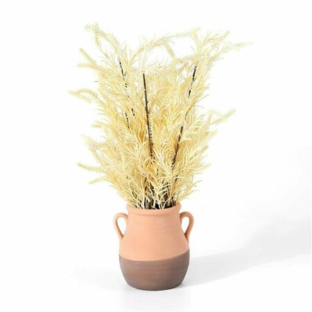 SAFAVIEH 20 in. Faux Potted Wheat Plant, Light Yellow FXP1020A